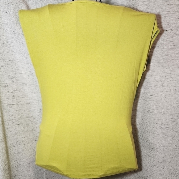 Willi Smith Small Short Sleeve Sequins Bright Green Shirt - Picture 4 of 6